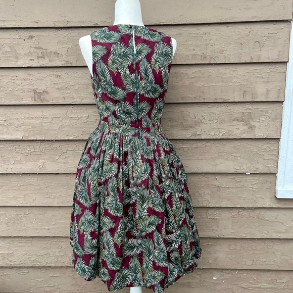 Custom retro tropical fit and flare dress! - Picture 4 of 6